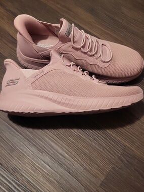 Skechers Women's Dusty Pink Slip‑On Athletic Sneakers